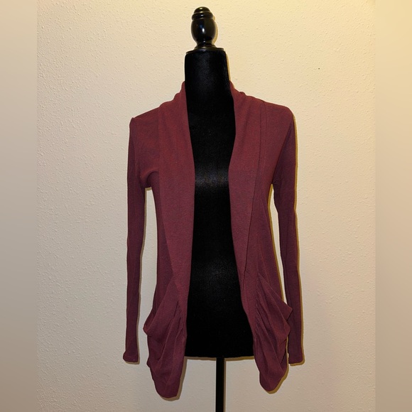Maroon open cardigan - Picture 1 of 4